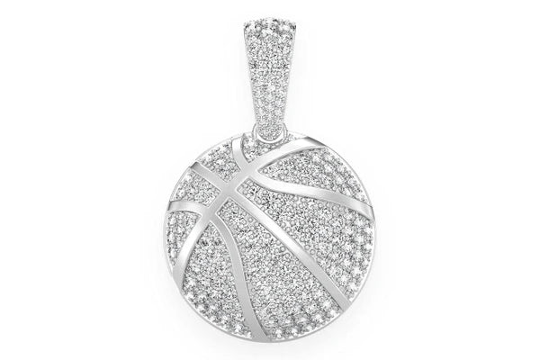 Erkals Jewellers Basketball Pendant 18K Gold Diamond 2.00ctw