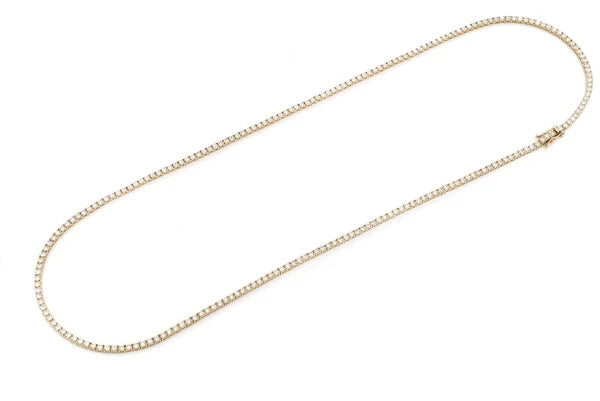 Erkals Jewellers 6pt Prong Set Diamond Tennis Necklace 18K Gold 10.50ctw