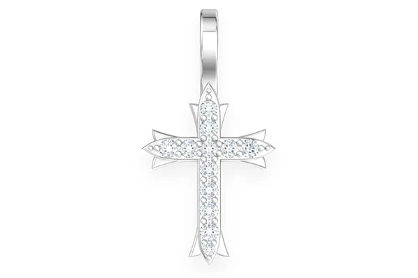 Erkals Jewellers Triple Point Cross Pendant 18K Gold