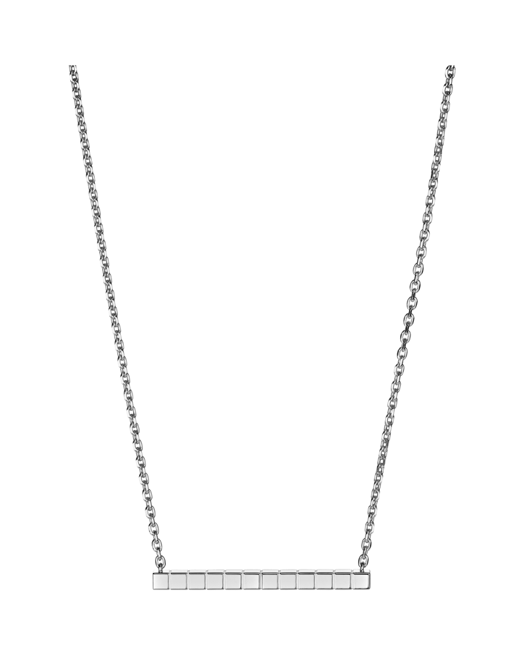 Ice Cube Necklace 18ct White Gold