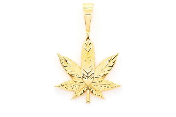 Erkals Jewellers Cannabis Leaf Pendant 18K Gold