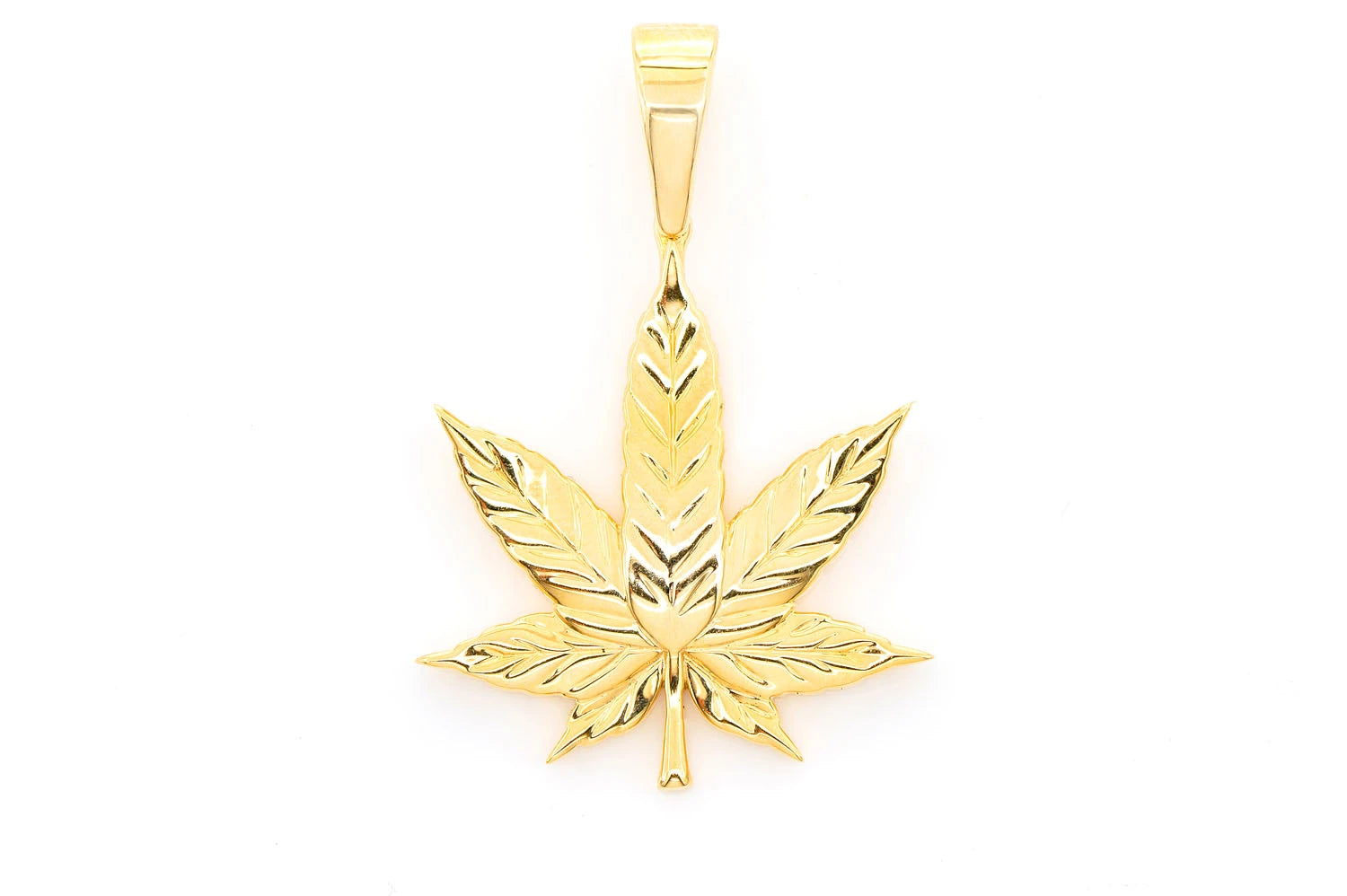 Erkals Jewellers Cannabis Leaf Pendant 18K Gold