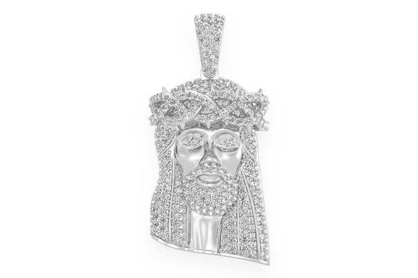 18K Jesus Pendant 1.50ctw VS Diamond