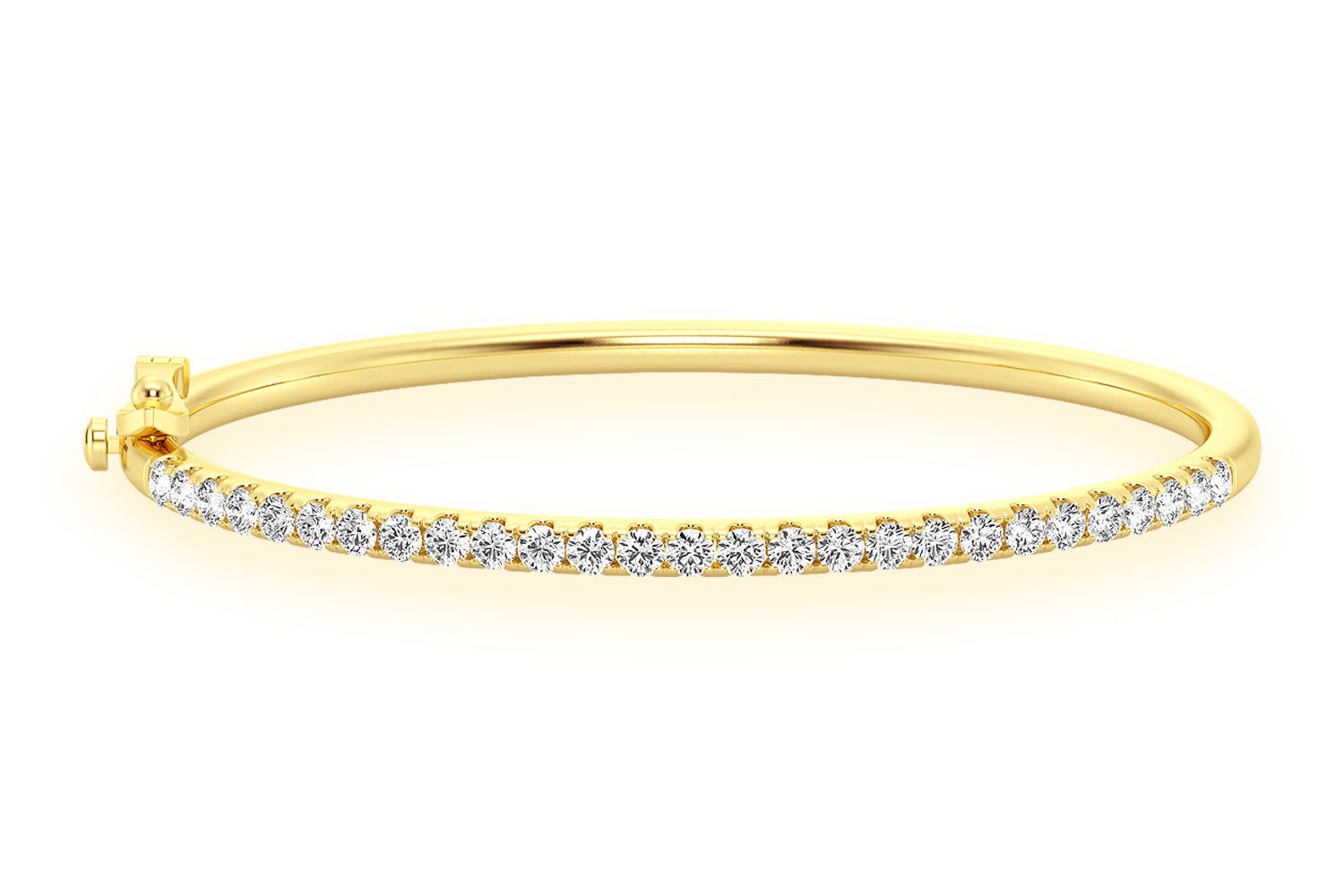 Erkals Jewellers 5pt Scallop Diamond Bangle 18K Gold 1.00ctw