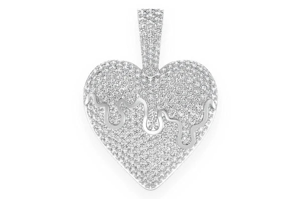 Pendentif diamant dégoulinant de 1,25 ct en or massif 14 carats