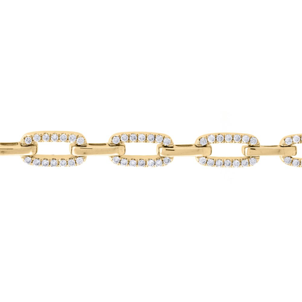 9B038 | 9ct Yellow 1.27ct Diamond Bracelet