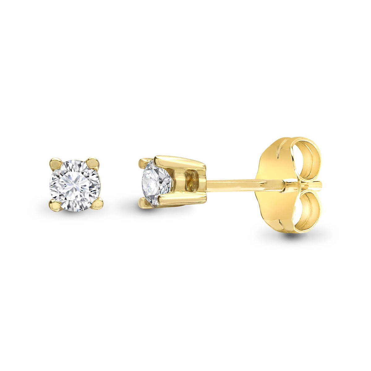 9ct 10pts Natural Diamond Stud Earrings
