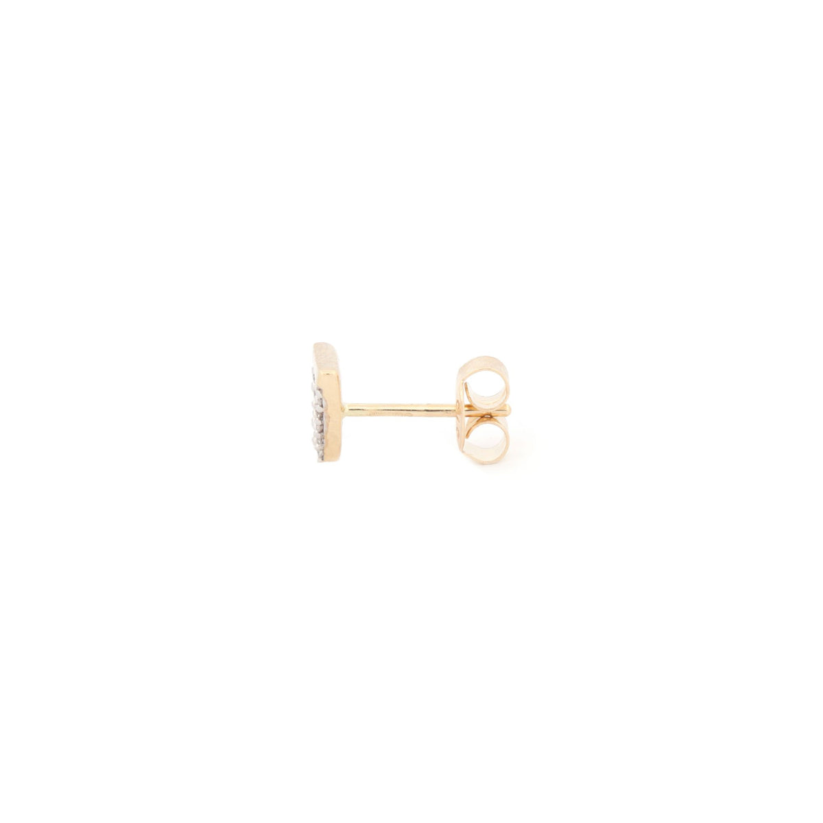9ct Yellow Gold 0.06ct Diamond Triangle Earrings