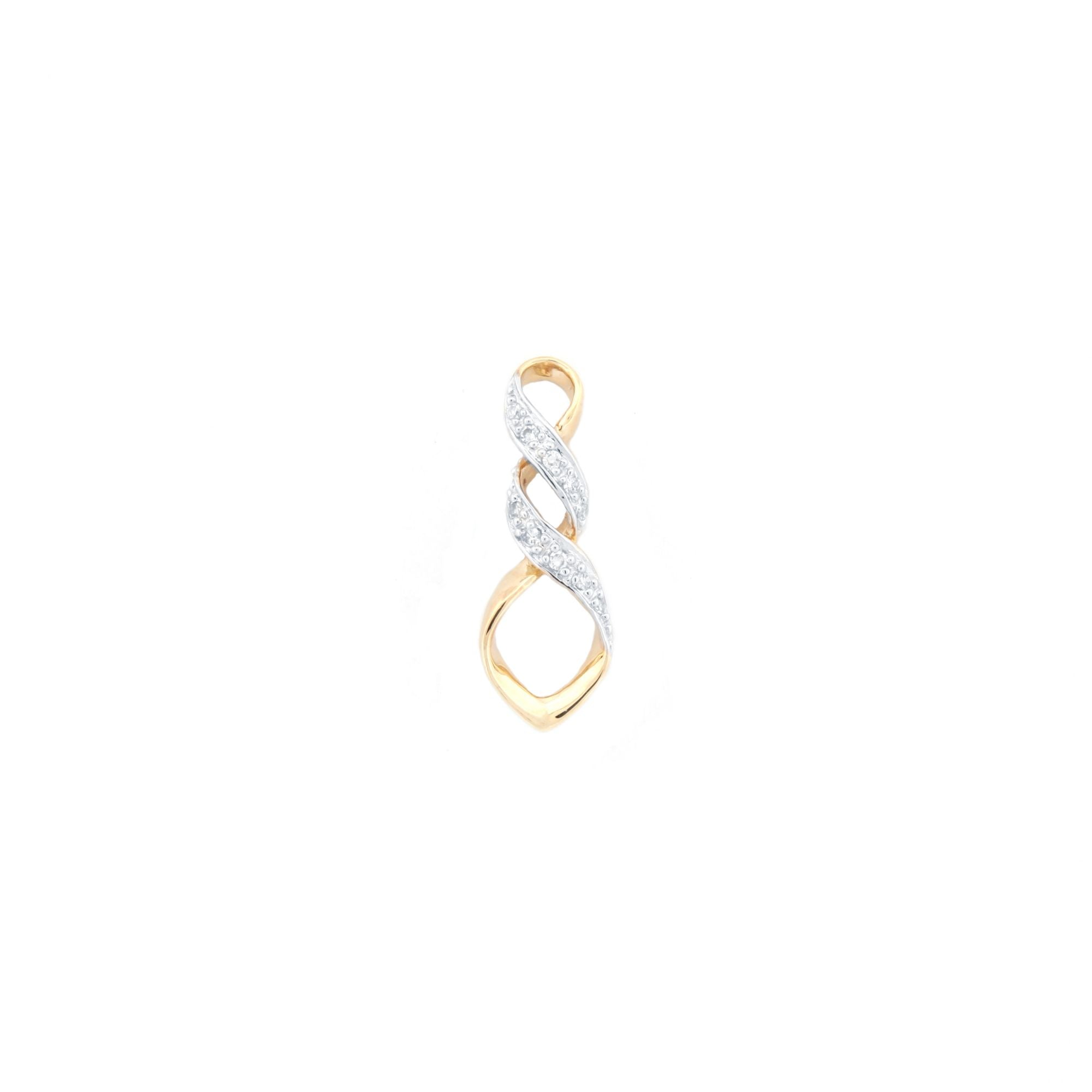 9E225 | 9ct Yellow Gold 0.10ct Diamond Drop Earrings