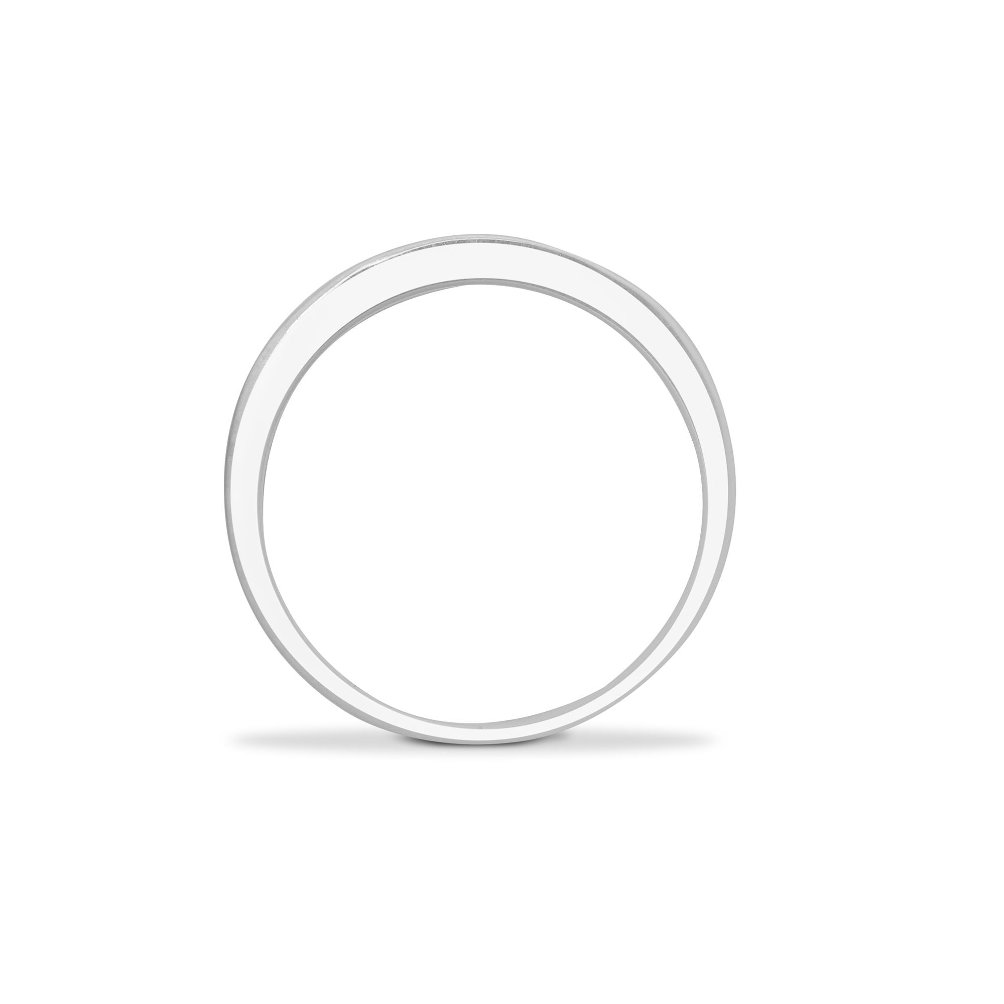 9ct White Gold Natural Diamond Half Eternity Ring