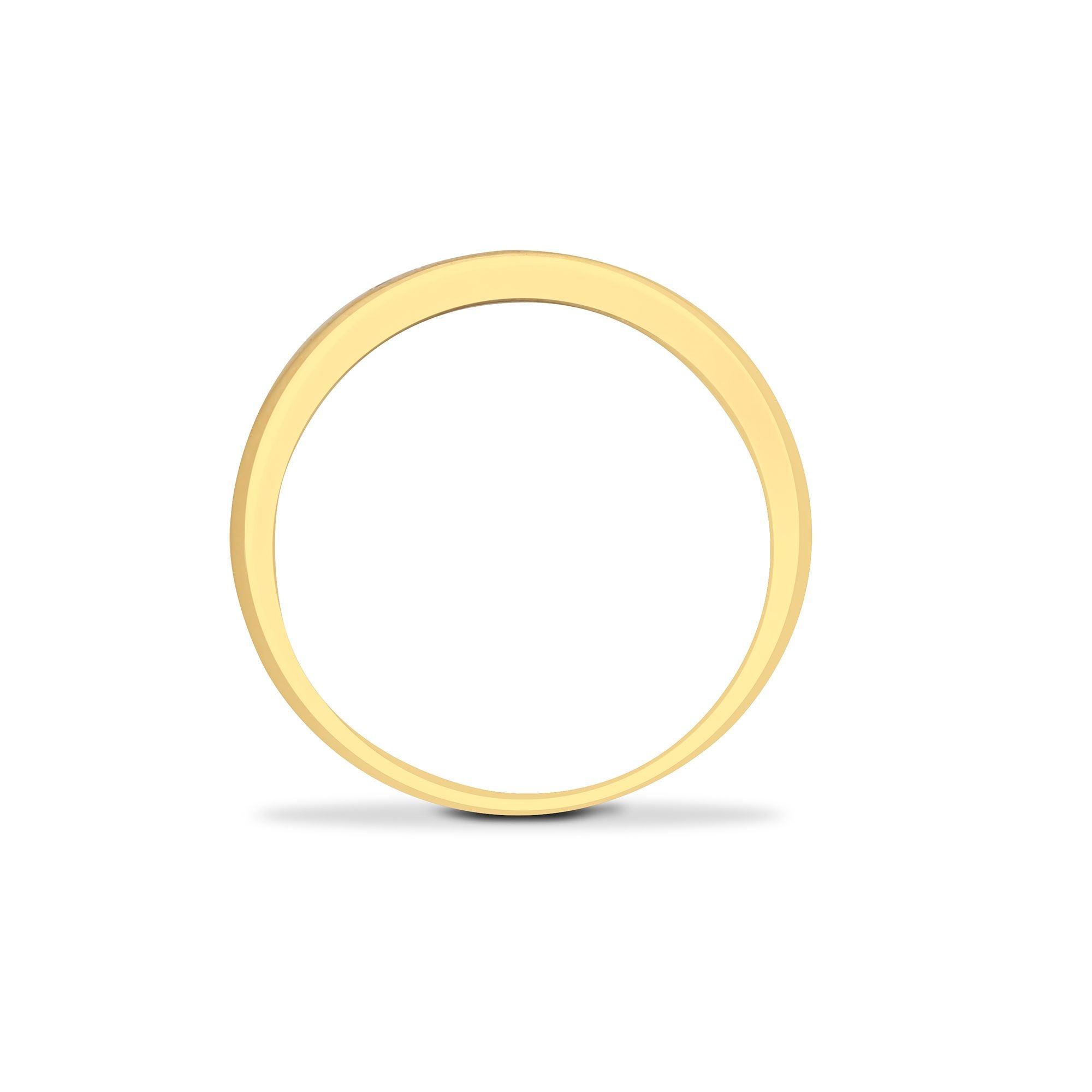 9ct Yellow Gold Natural Diamond Half Eternity Ring