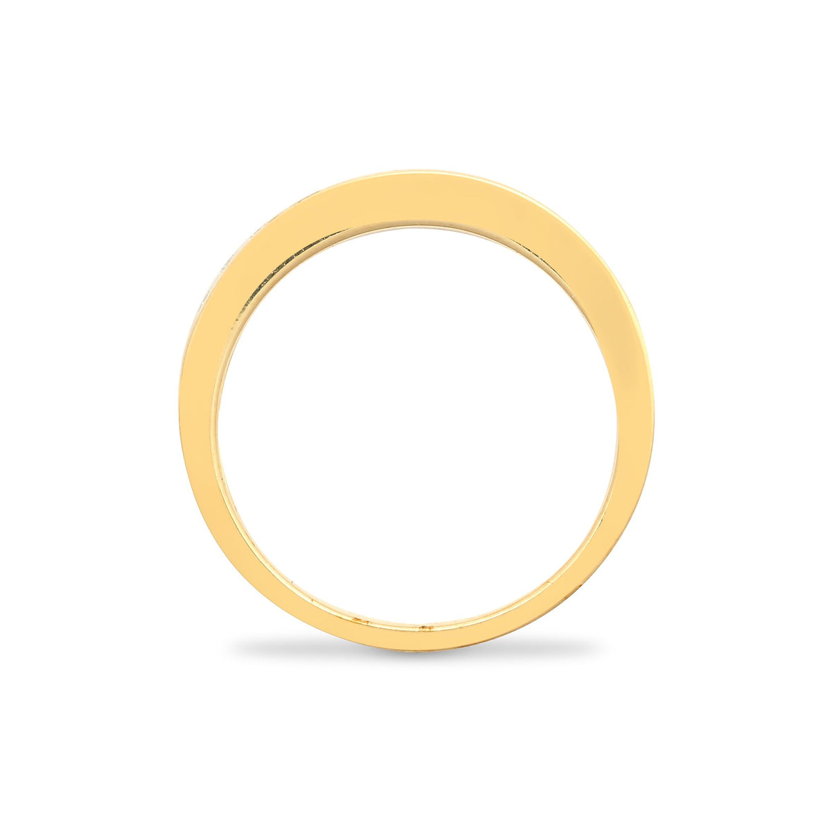9ct Yellow Gold Natural Diamond Half Eternity Ring