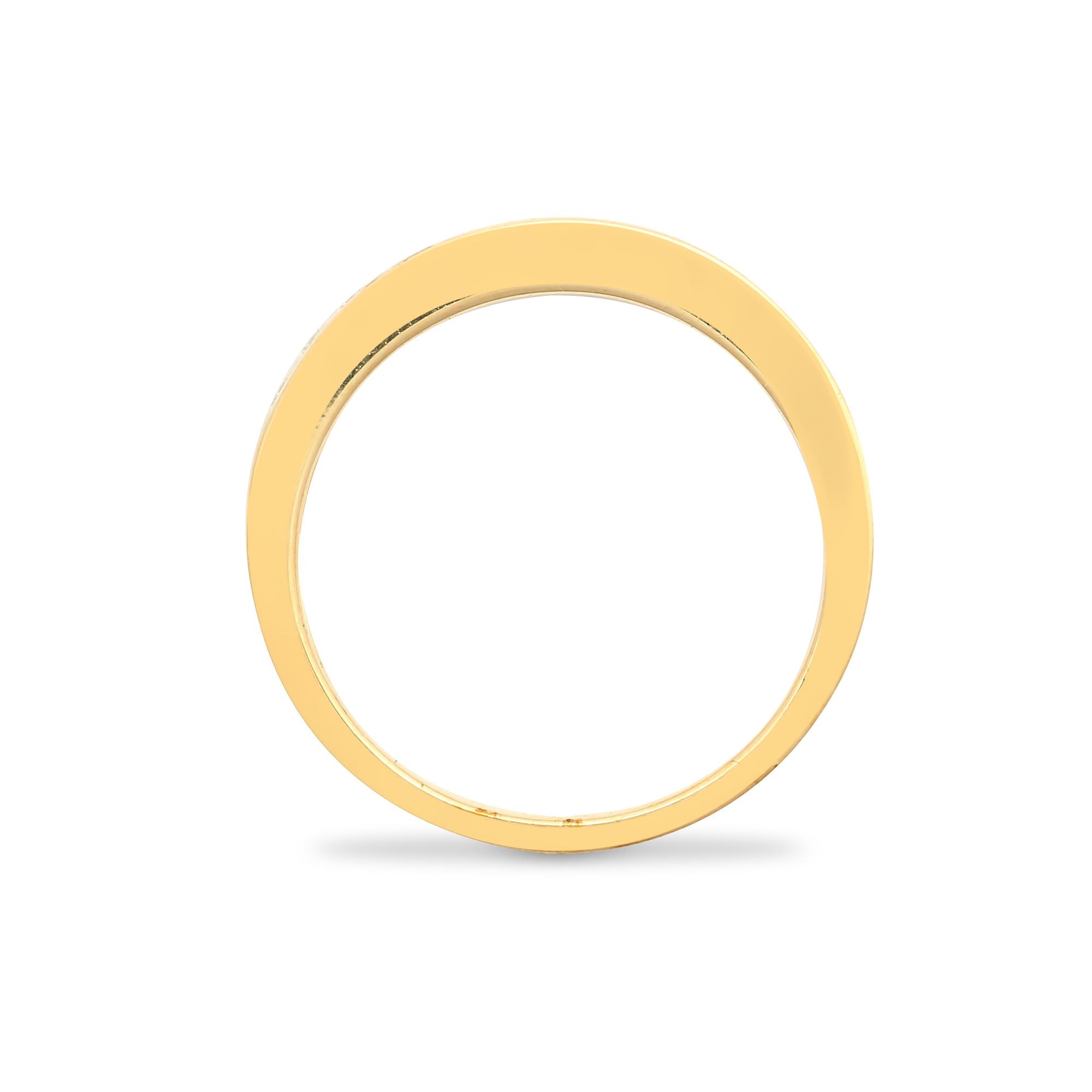 9ct White Gold Natural Diamond Half Eternity Ring