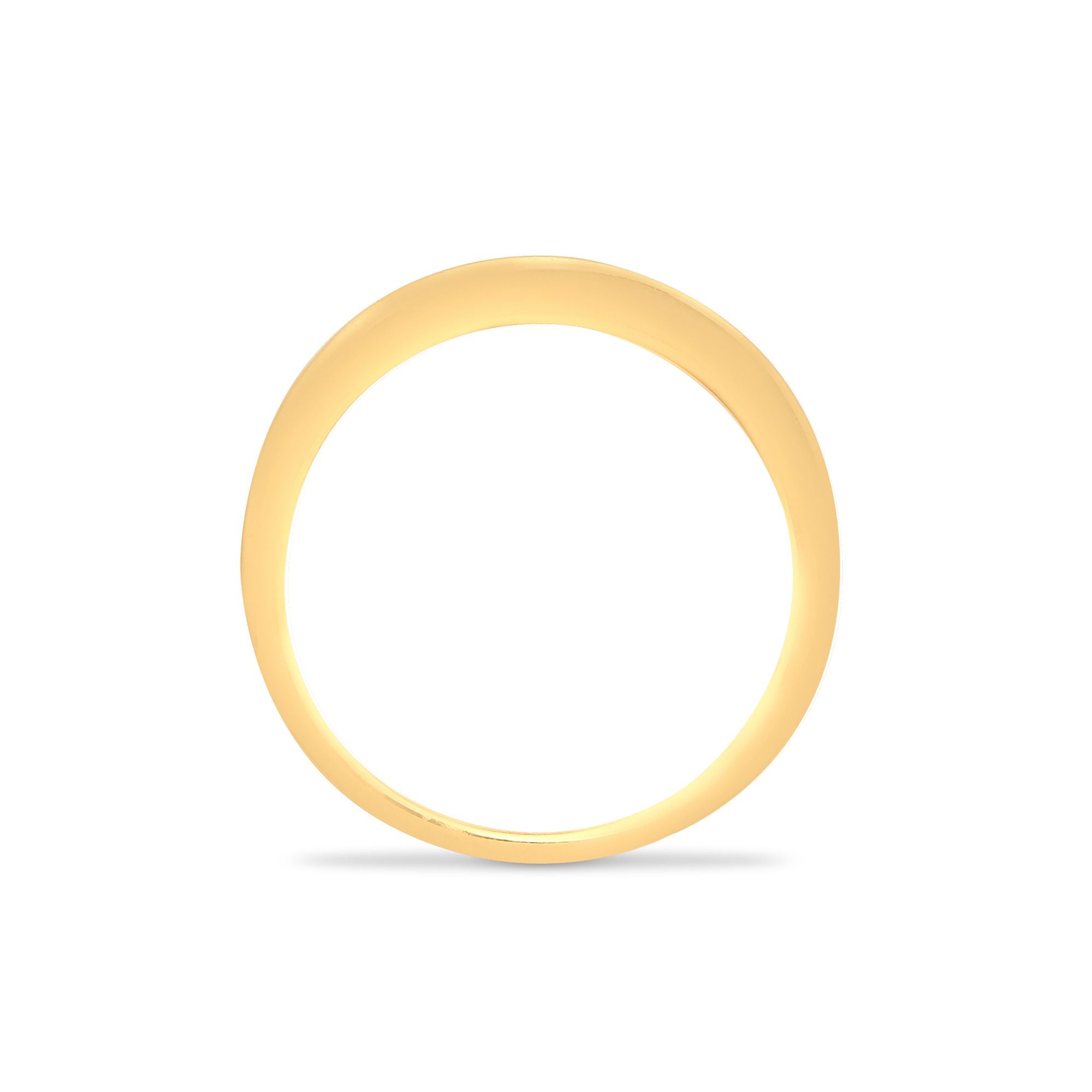 9ct Yellow Gold Natural Diamond 14pts & Ruby 26pts Channel Set Half Eternity Ring