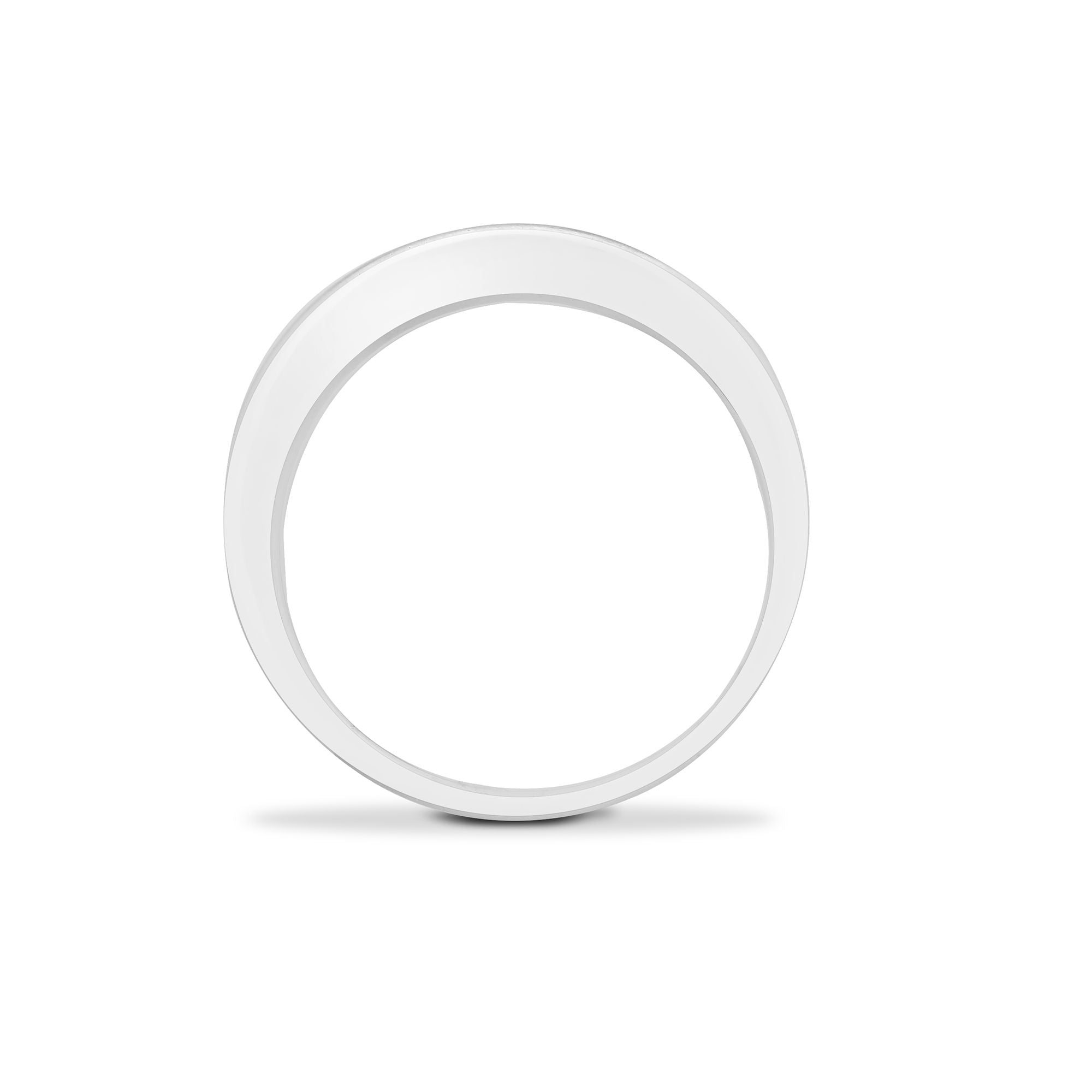 9ct White Gold Natural Diamond Half Eternity Ring