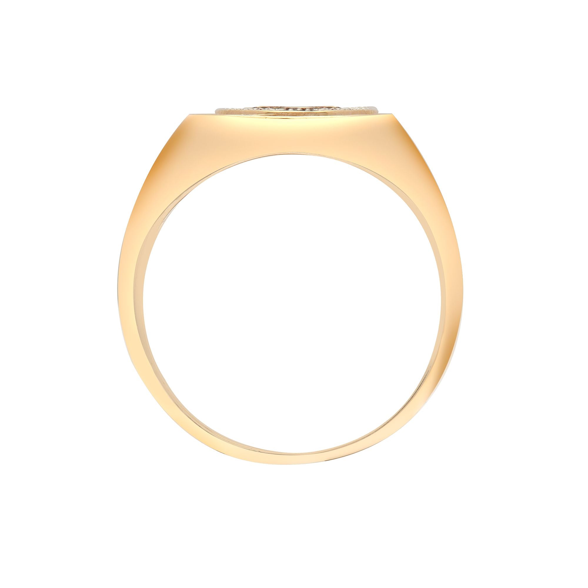 9ct Yellow Gold Natural Diamond Ring