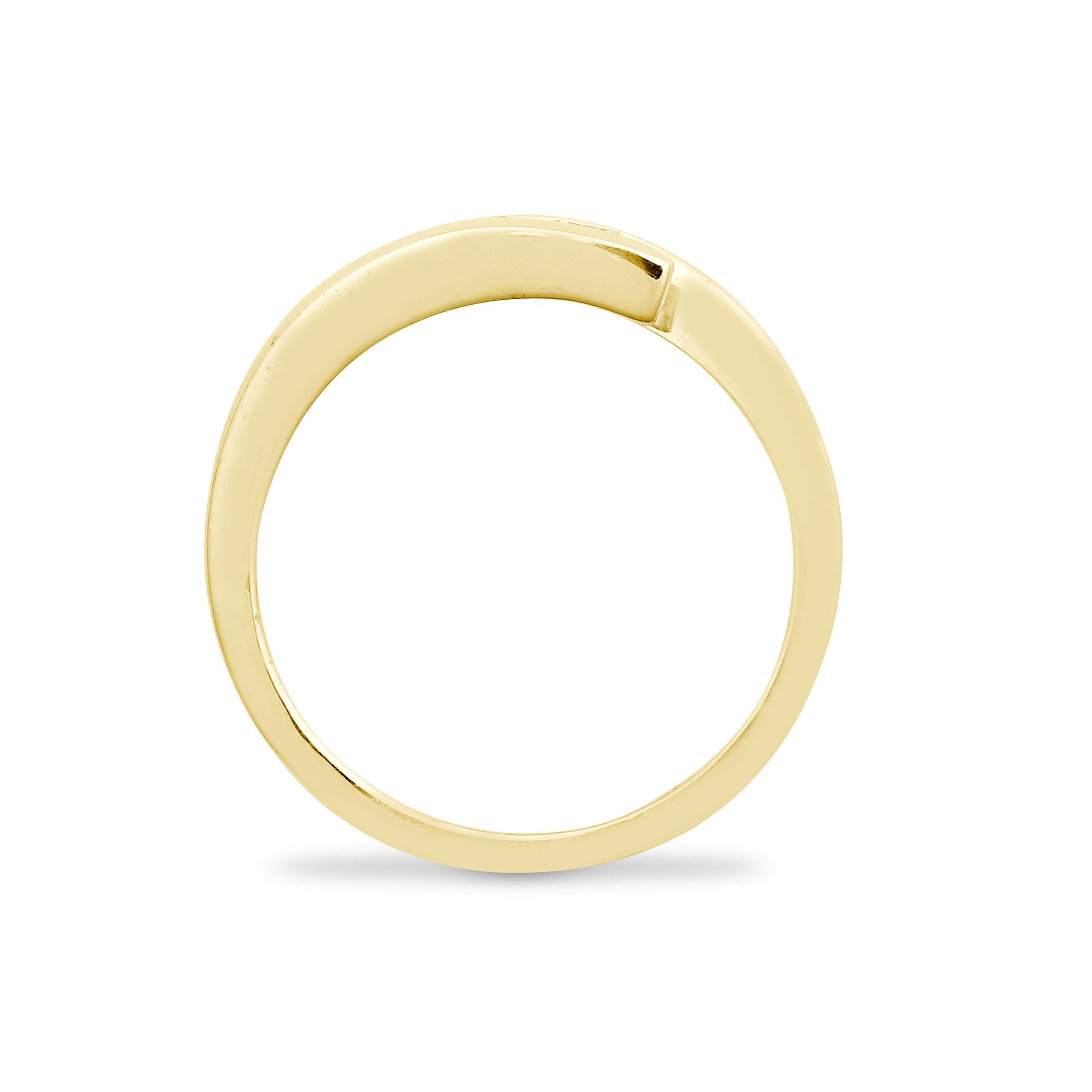 9ct Yellow 50pts Natural Diamond Ring