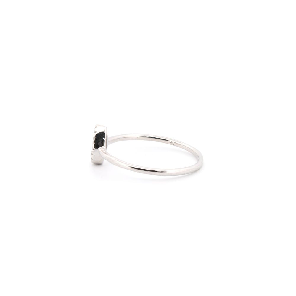 9ct White 0.11ct Natural Diamond Ring