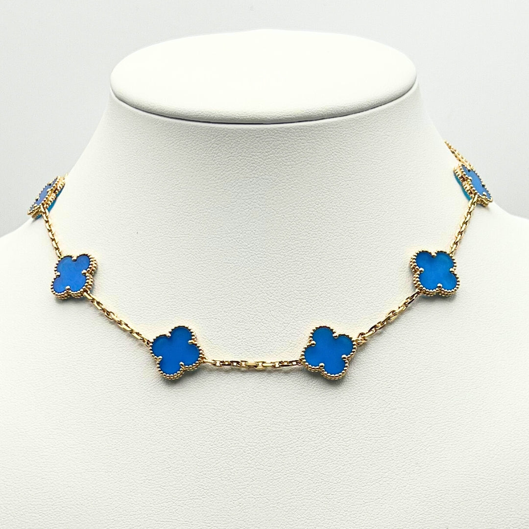 Van Cleef & Arpels Collar Vintage Alhambra 10 Motivos Ágata Oro amarillo de 18 quilates