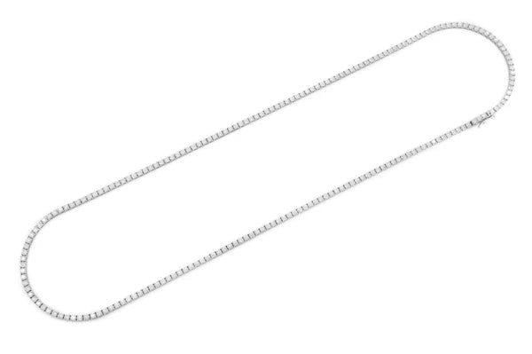 Erkals Jewellers 5pt Prong Set Diamond Tennis Necklace 18K Gold 11.00ctw