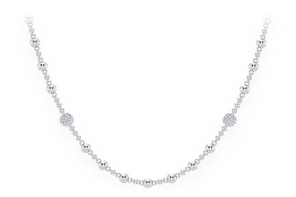 Erkals Jewellers Diamond Bead Rosary Chain 18K Gold 2.75ctw