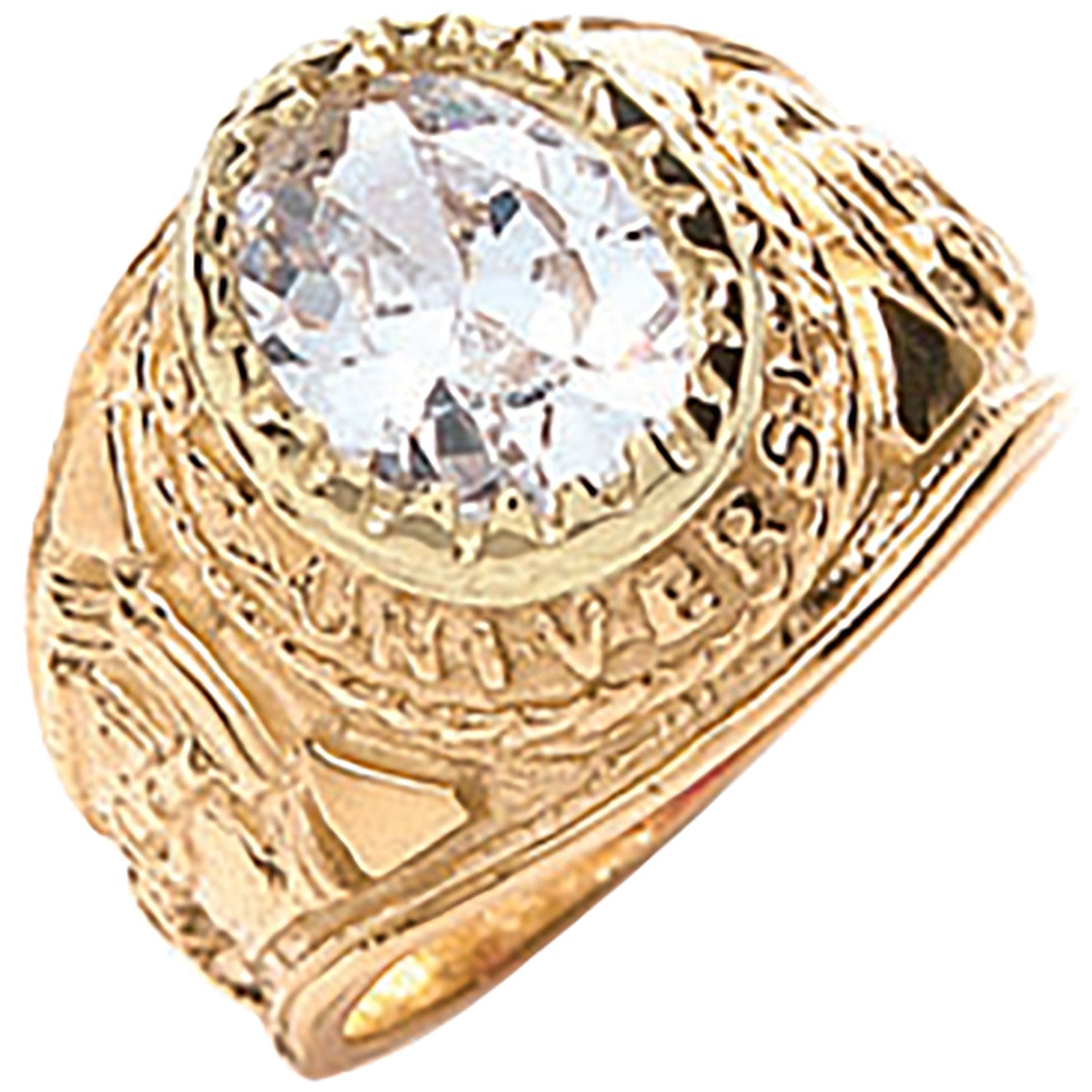 Y/G Clear CZ Baby Collage Ring