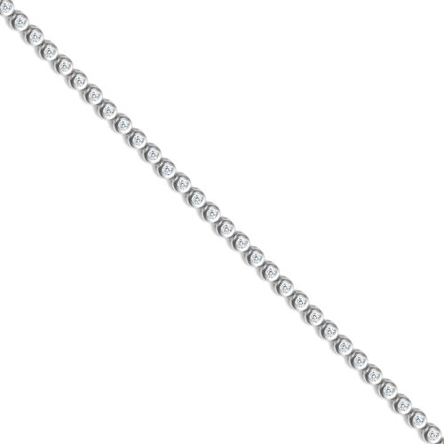 925 Sterling Silver Cubic Zirconia Tennis Bracelet