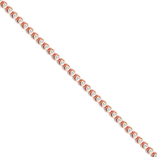 925 Sterling Silver Cubic Zirconia Tennis Bracelet