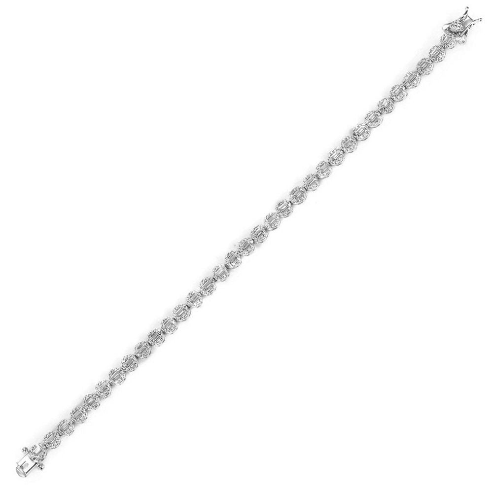 925 Silver Cubic Zirconia Set Bracelet
