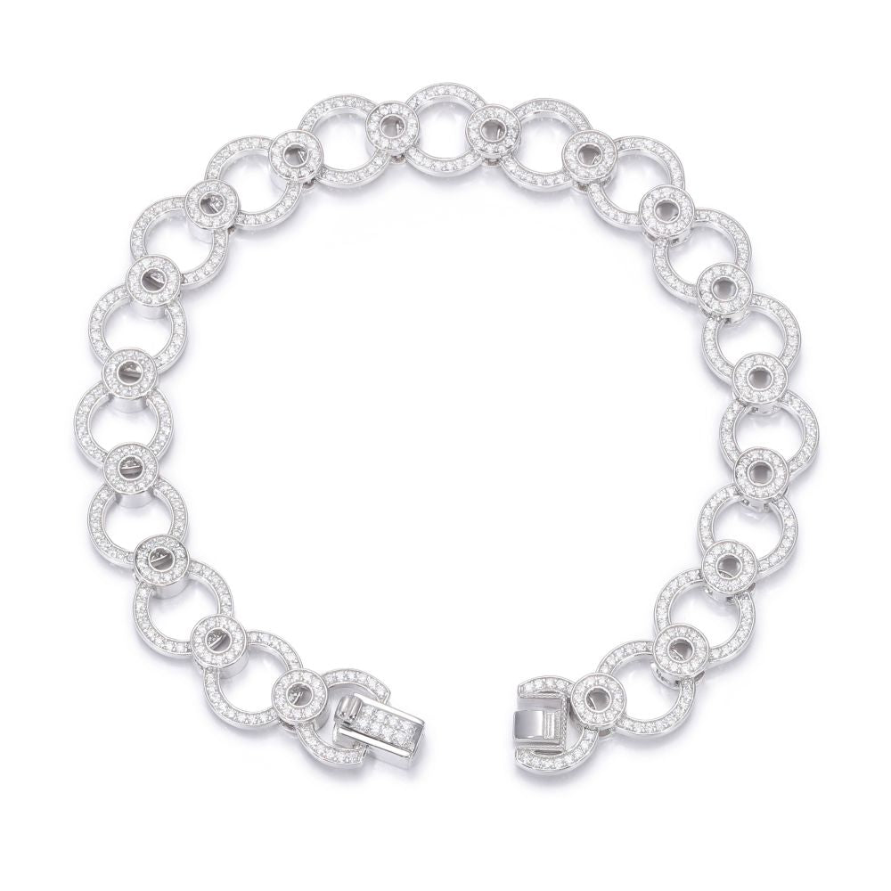 925 Silver Cubic Zirconia Set Bracelet