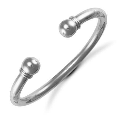 925 Sterling Silver Torque Bangle