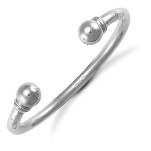 925 Sterling Silver Torque Bangle