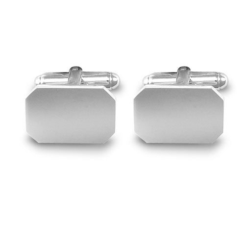 925 Sterling Silver Rectangular Cufflinks