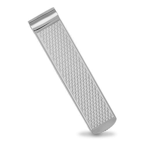 925 Silver Engine Turned Money Clip