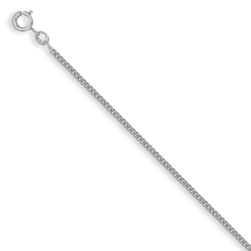 925 Sterling Silver Pendant Curb Necklace