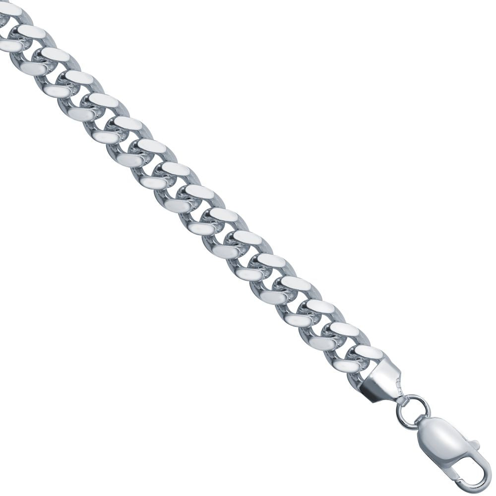 925 Silver Cuban 7.6mm Gauge Bracelet