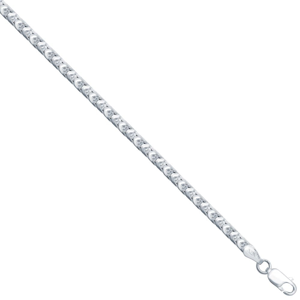 925 Silver Square Franco 3.0mm Gauge Chain