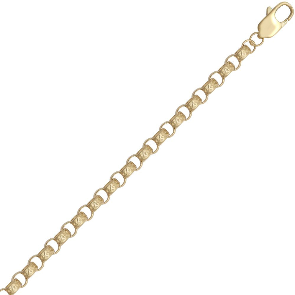 925 Silver Gold Plated Belcher Chain