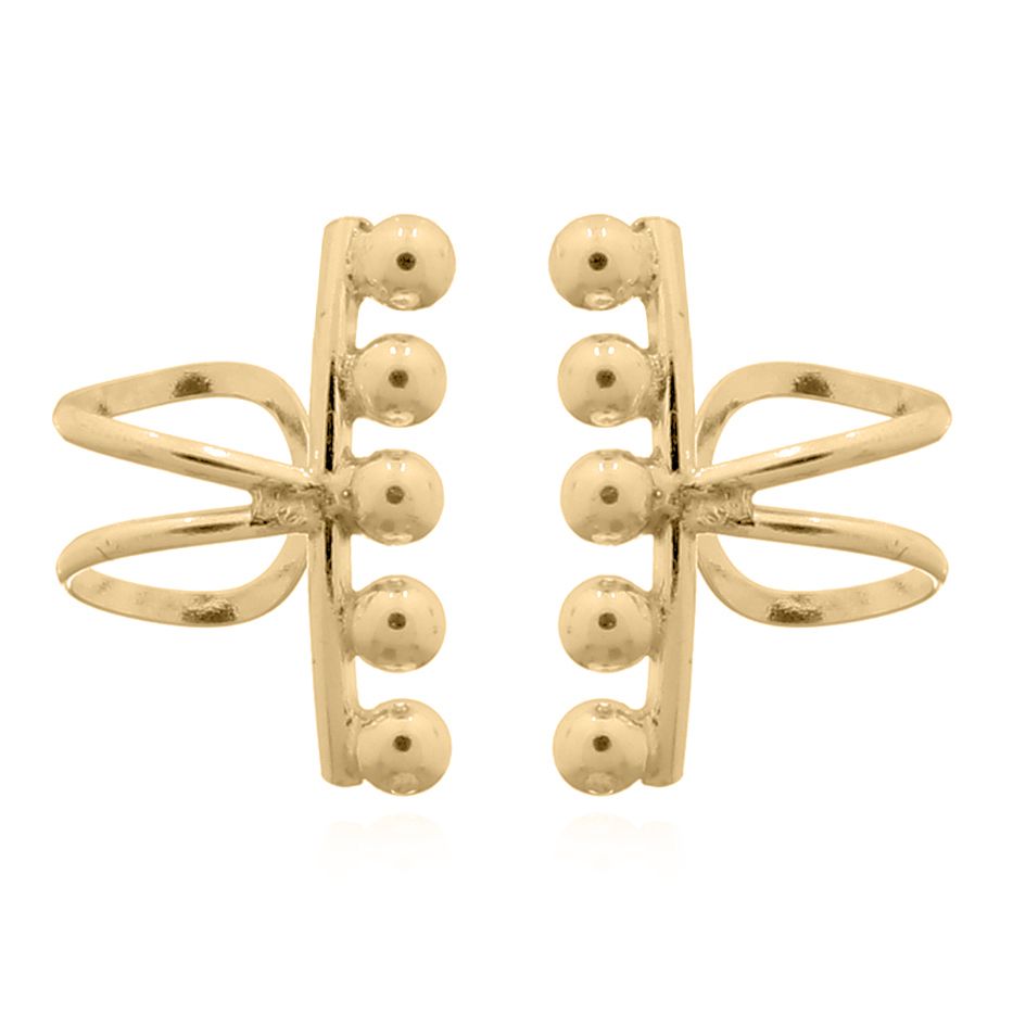 AEC005-GP | 925 Silver Ear Cuff 14ct Gold Plated