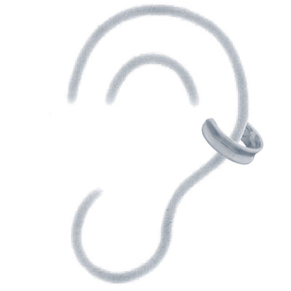 925 Silver Ear Cuff - Silver Plating