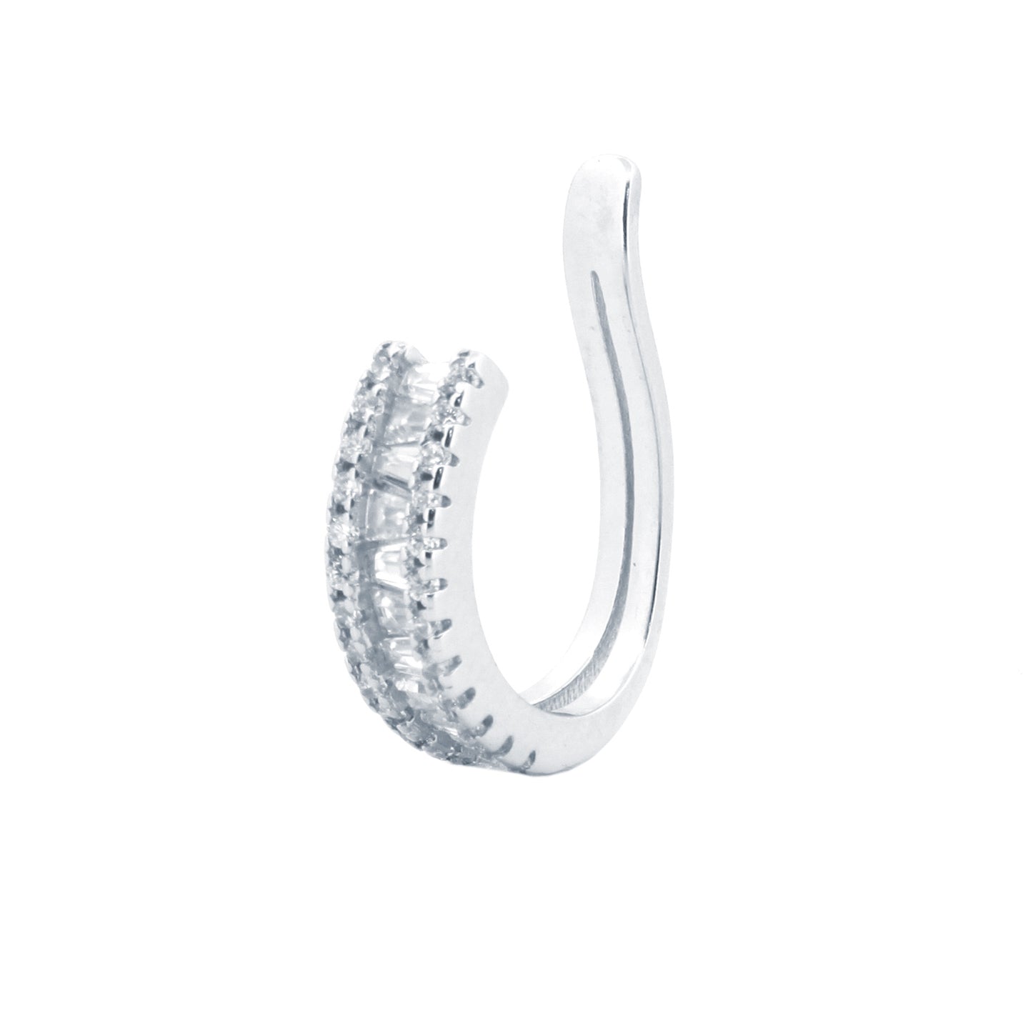 925 Silver Rhodium Plated Cubic Zirconia Set Earrings