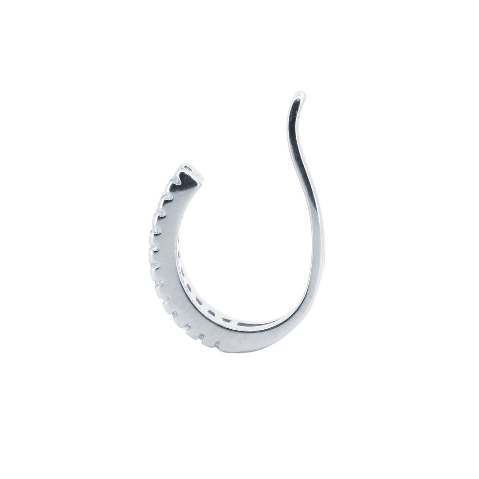 925 Silver Rhodium Plated Cubic Zirconia Set Earrings