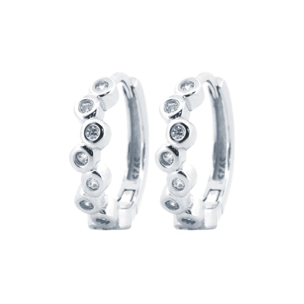 925 Silver Rhodium Plated Cubic Zirconia Set
