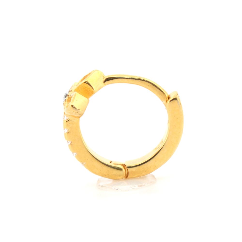 AER158 | 925 Silver 14ct Gold Plated CZ Set Earrings