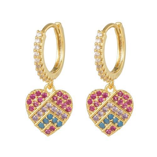 925 Silver 14ct Gold Plated Cubic Zirconia Set Earrings