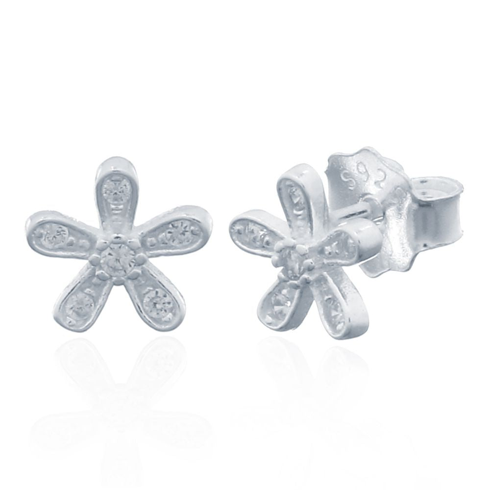 925 Silver Stud Earrings - Cubic Zirconia Set