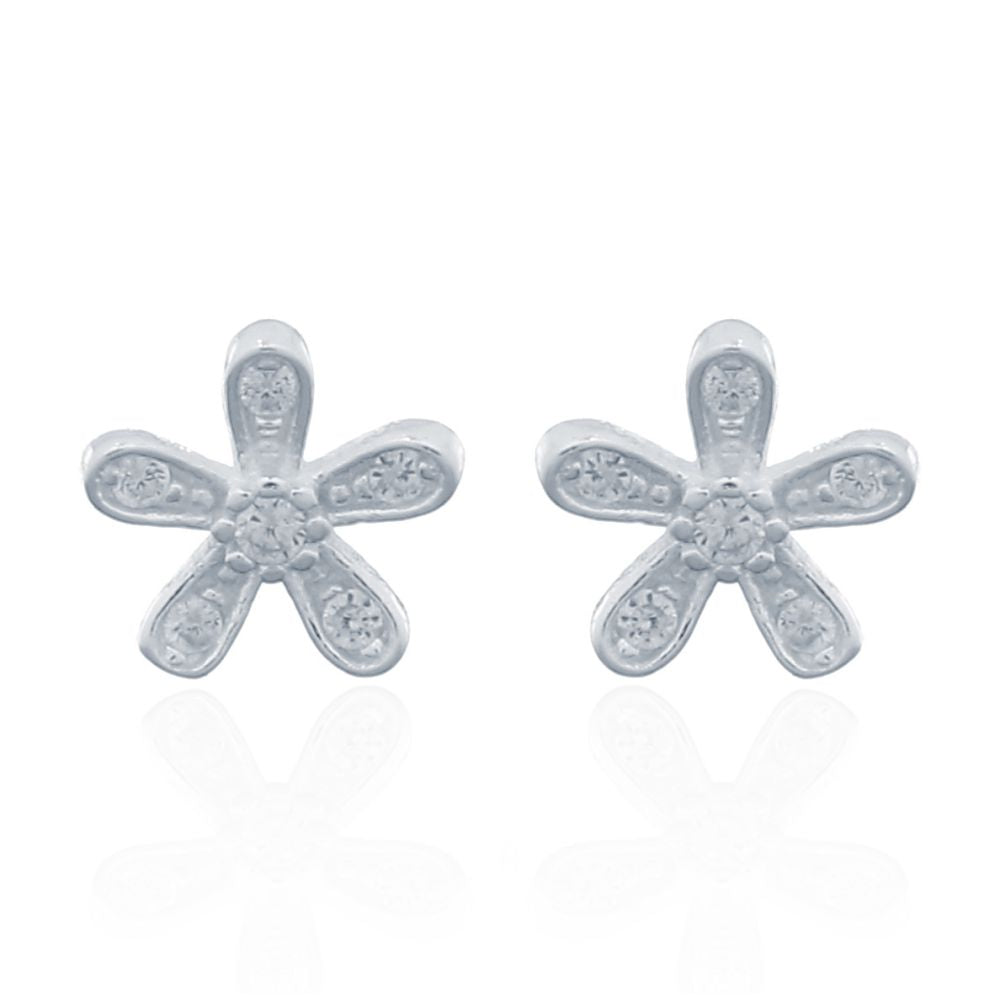 AES151 | 925 Silver Stud Earrings - CZ Set