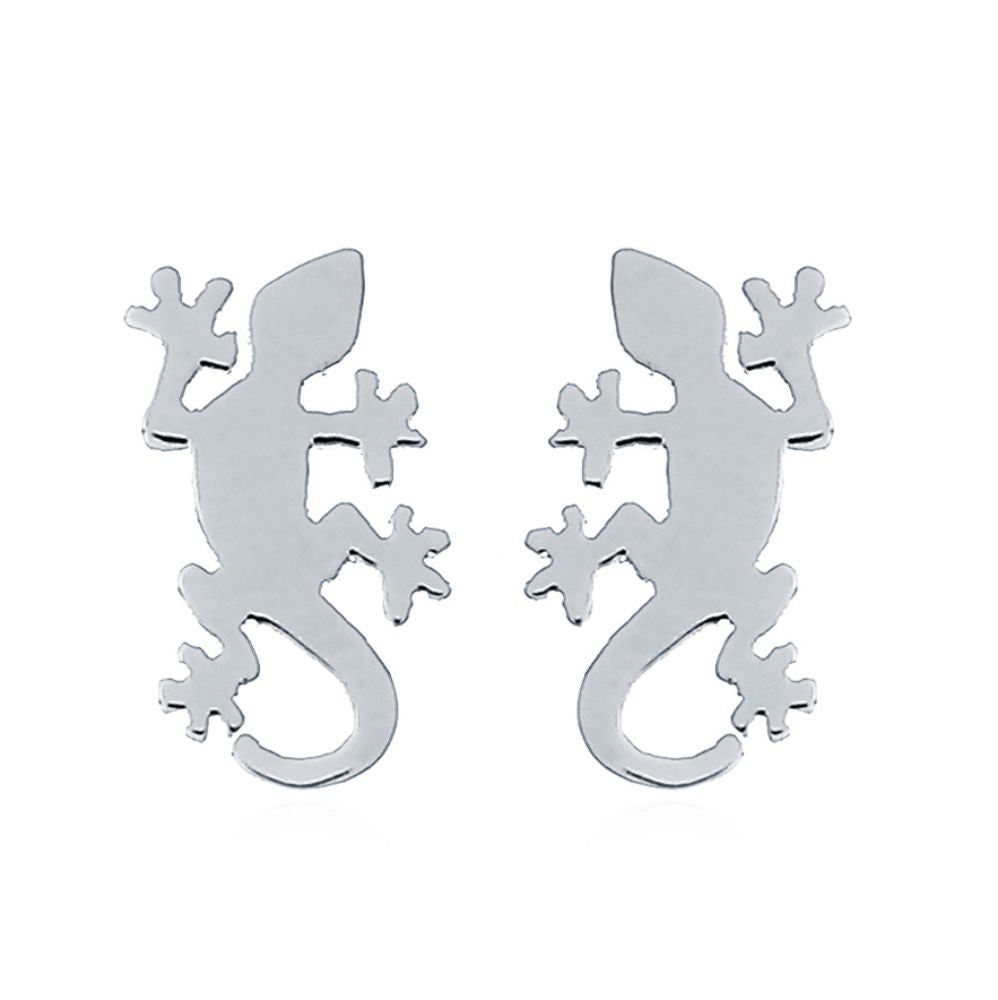 925 Silver Lizzard Stud Earrings