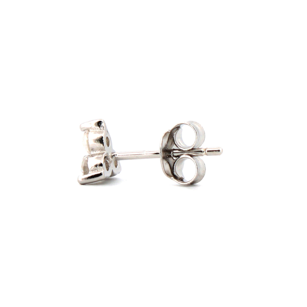 925 Silver Rhodium Plated Cubic Zirconia Set Studs