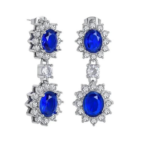 925 Silver Rhodium Plated Princess Kate Drops